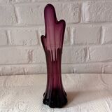 Vintage VASE, Colorful Art Glass Finger Vase, Retro Finger Vase