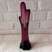 Vintage VASE, Colorful Art Glass Finger Vase, Retro Finger Vase