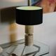 Travertine living room lamp by Philippe Barbier 1970