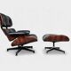 Fauteuil Lounge Herman Miller Charles & Ray Eames 1976 Palissandre Nv Cuir