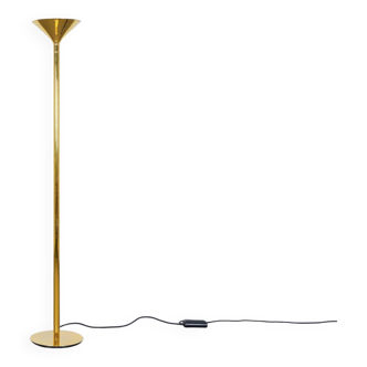 Golden brass floor lamp by Jacques Grange for Yves Saint Laurent