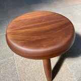 Low shepherd stool by Charlotte Perriand, edition Cassina
