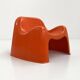 Fauteuil Toga orange par Sergio Mazza pour Artemide, 1960