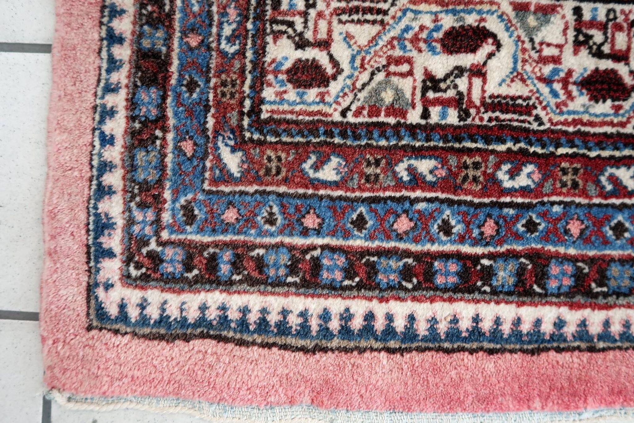 Tapis Seraband Vintage Fait Main en Laine – 194 x 274 cm