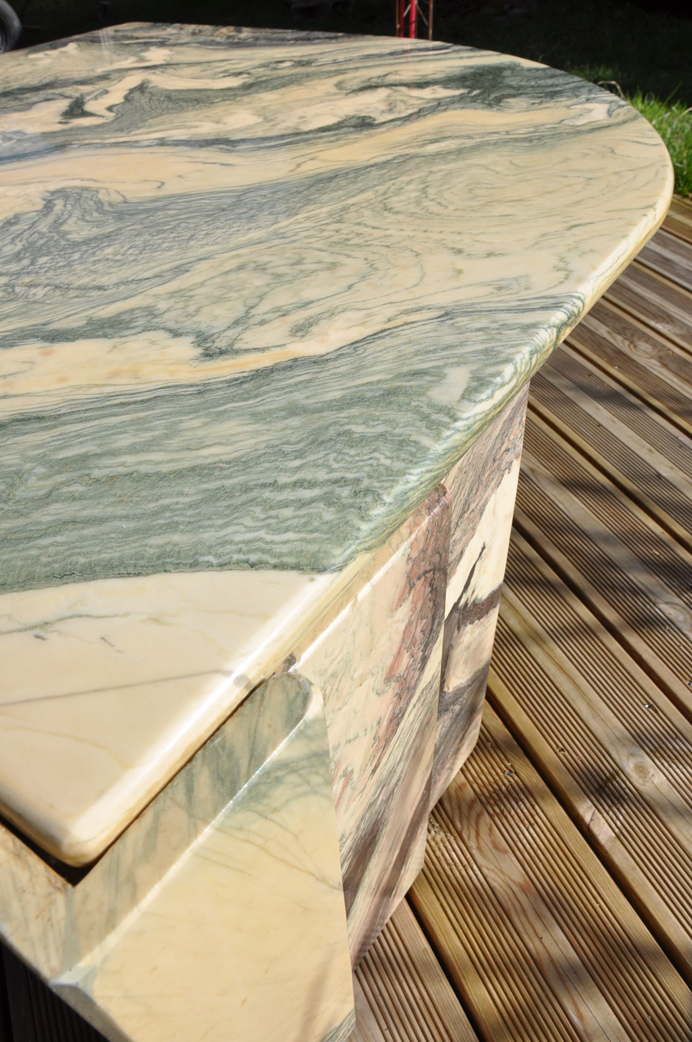 70s marble coffee table