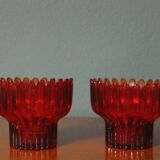 Bougeoirs en Verre "Crown" par Sigvard Bernadotte pour Lindshammar