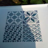 Iron table patterns cement tiles