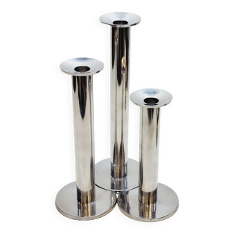 3 pure design aluminum candle holders