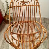 Shell vintage rattan chair