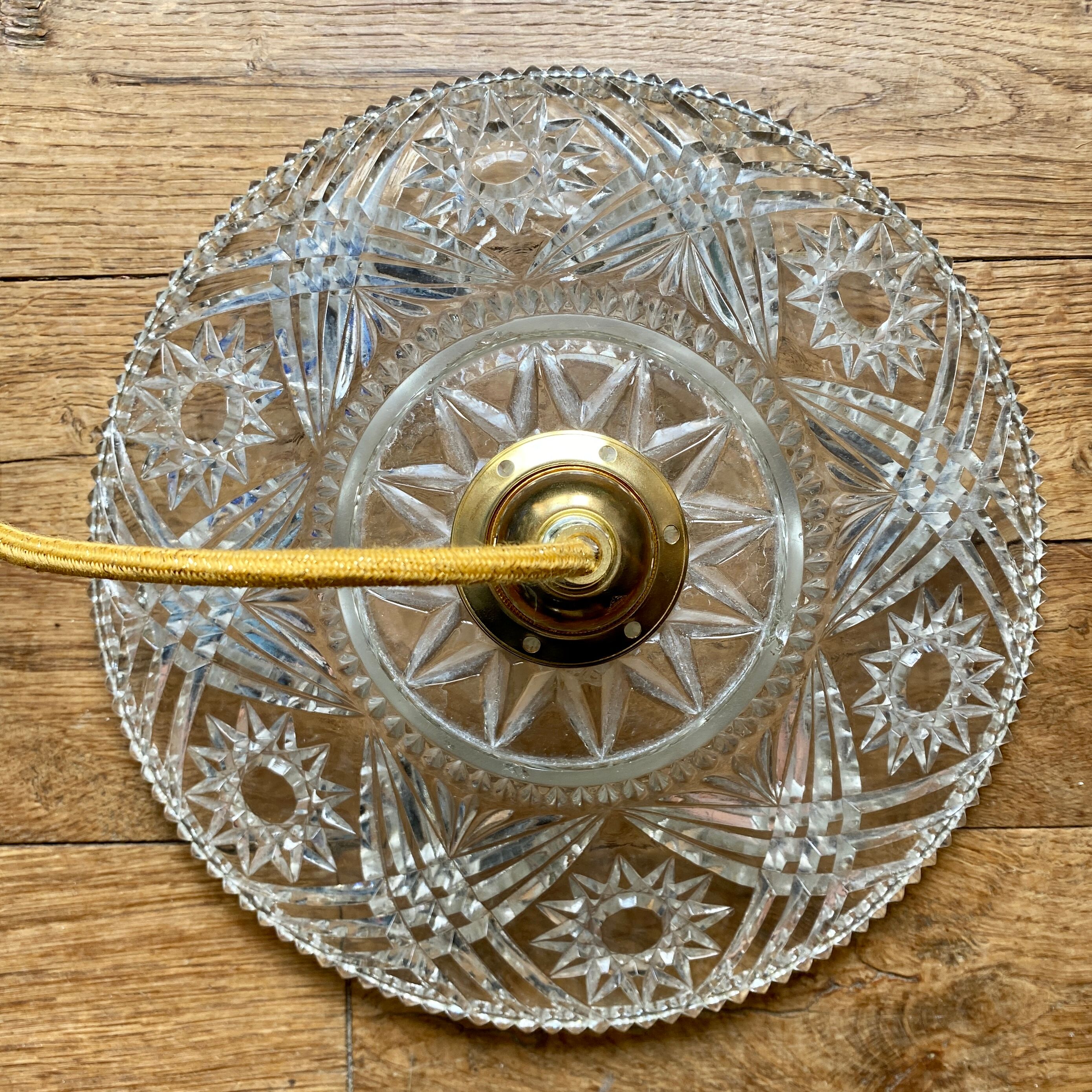 Vintage glass lampshade pendant lamp