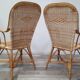 Paire de fauteuils en rotin