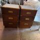 Pair of antique bedside tables