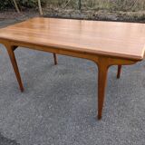 Vintage Teak dining table, "Paris TV cabinet" 1960 + extensions