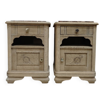 Pair of art deco bedside tables