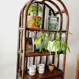 Rattan shelf