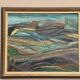 Original  Swedish Oil on Canvas – “Valleys” by Alvar Andersson – Dated 1971
