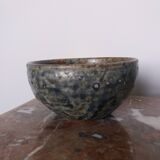 Empty pocket bowl in stoneware signed CG