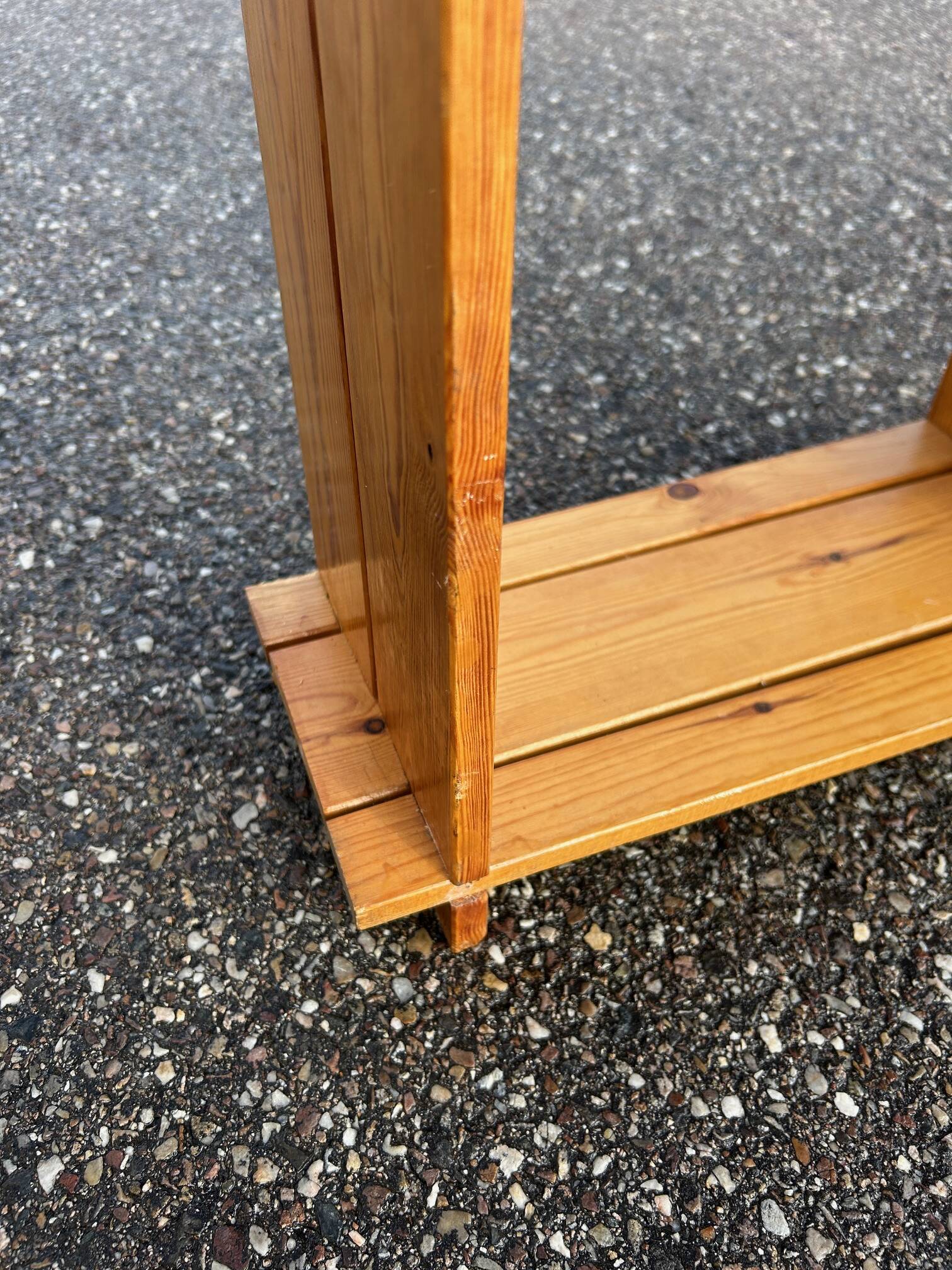 brutalist pine shelf 1970