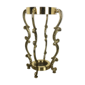 Hollywood Regency solid brass umbrella stand, Italy, 1970s