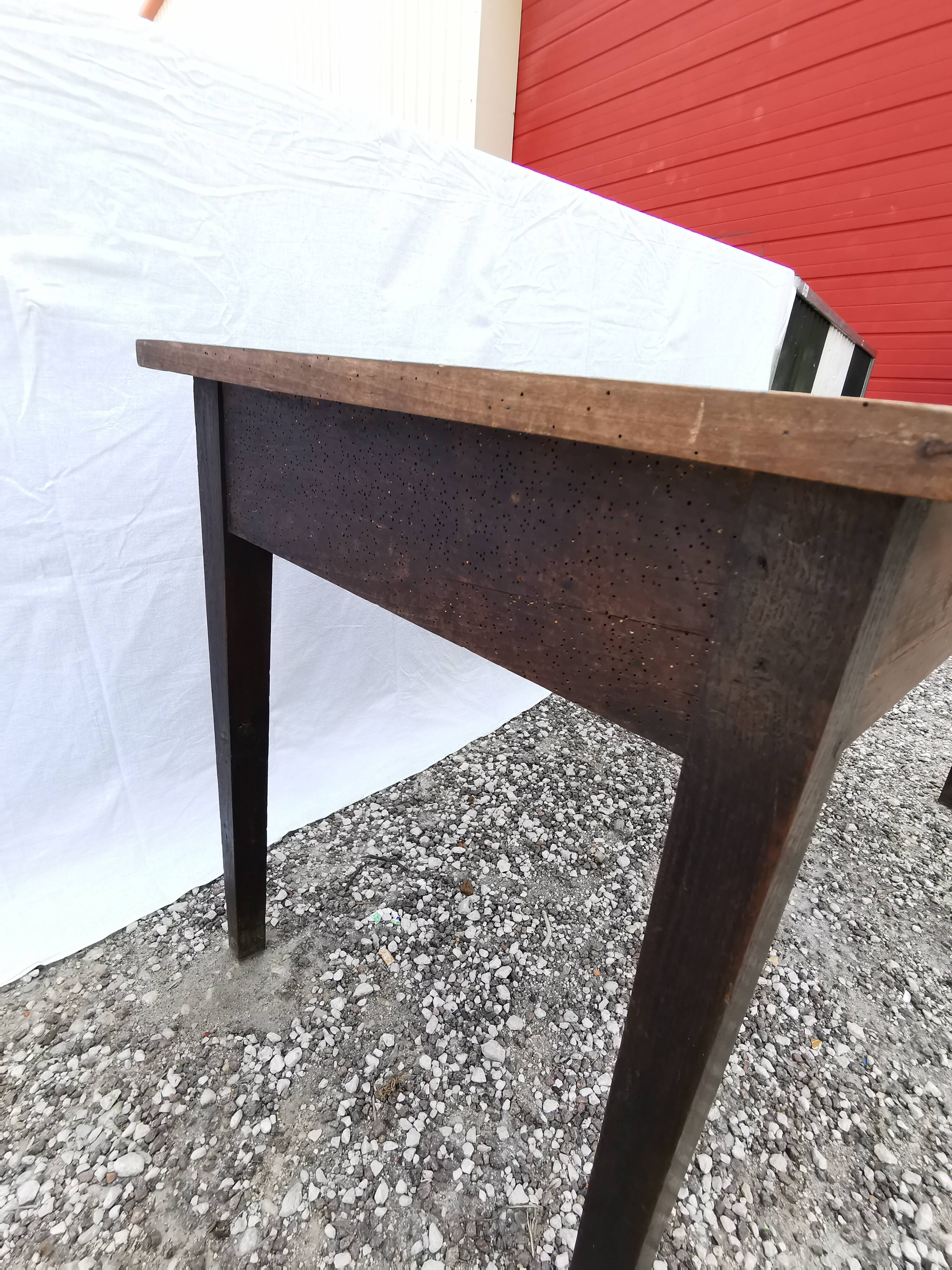 Old vintage wooden desk