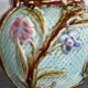 Pichet barbotine 19th century with bird decoration.