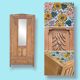 Armoire parisienne art déco bois brut