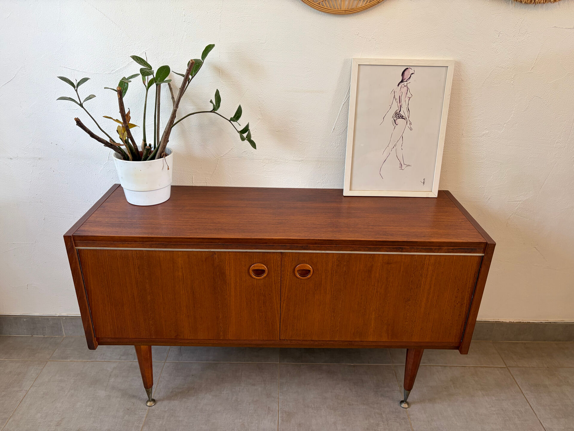 Enfilade scandinave en teck vintage