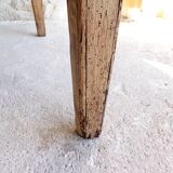 Farmhouse table in raw wood