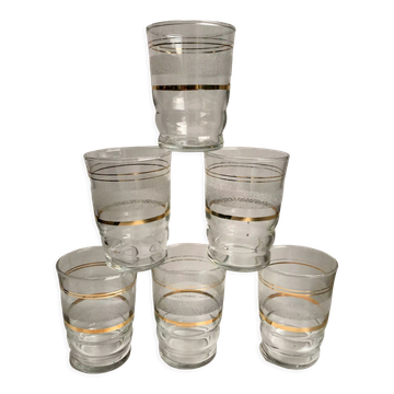Set of 6 granite water glasses 50-60s