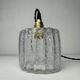 Pair of old vintage granite glass pendants