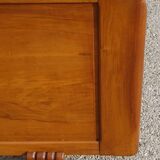 Art Deco walnut bed for 140/190cm base