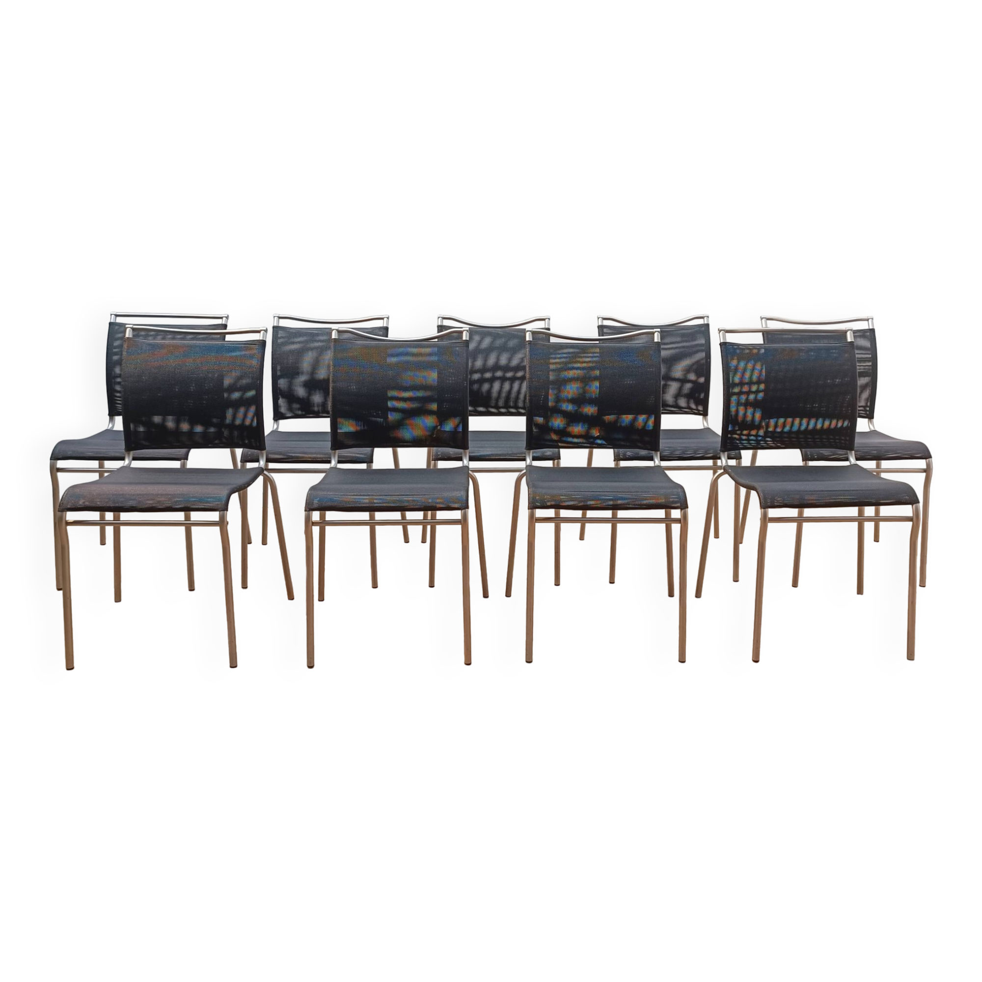 Suite de 8 chaises Air CB93, Calligaris