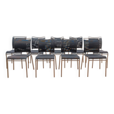 Set of 8 Air CB93 chairs, Calligaris