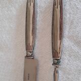 Service cutlery cuts art deco silver metal