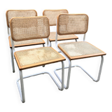 Cesca b32 model chair in white by Marcel Breuer