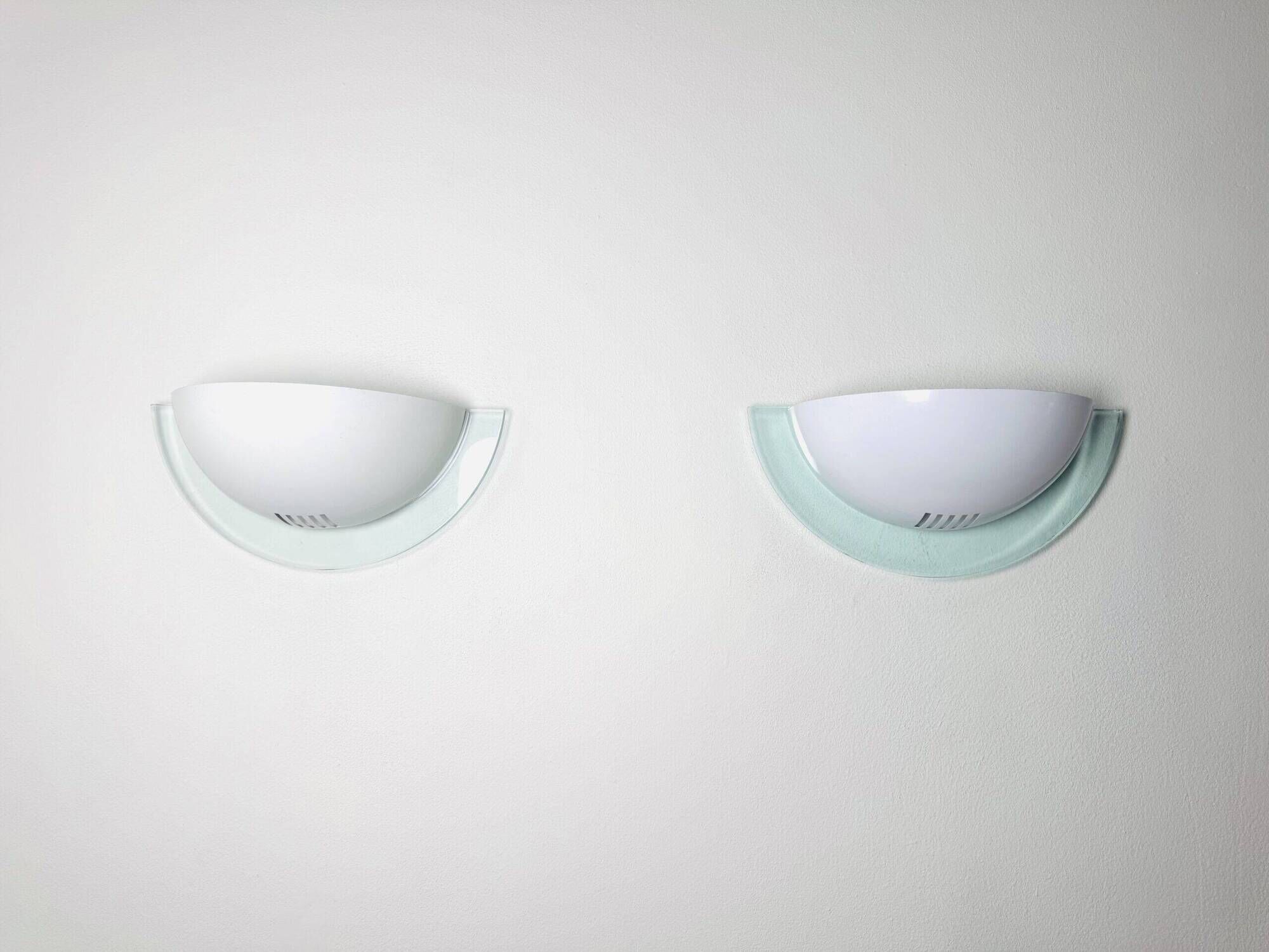 Model 1547 Semi-Circle Wall Sconces By Vrieland Design, The Netherlands 1980S