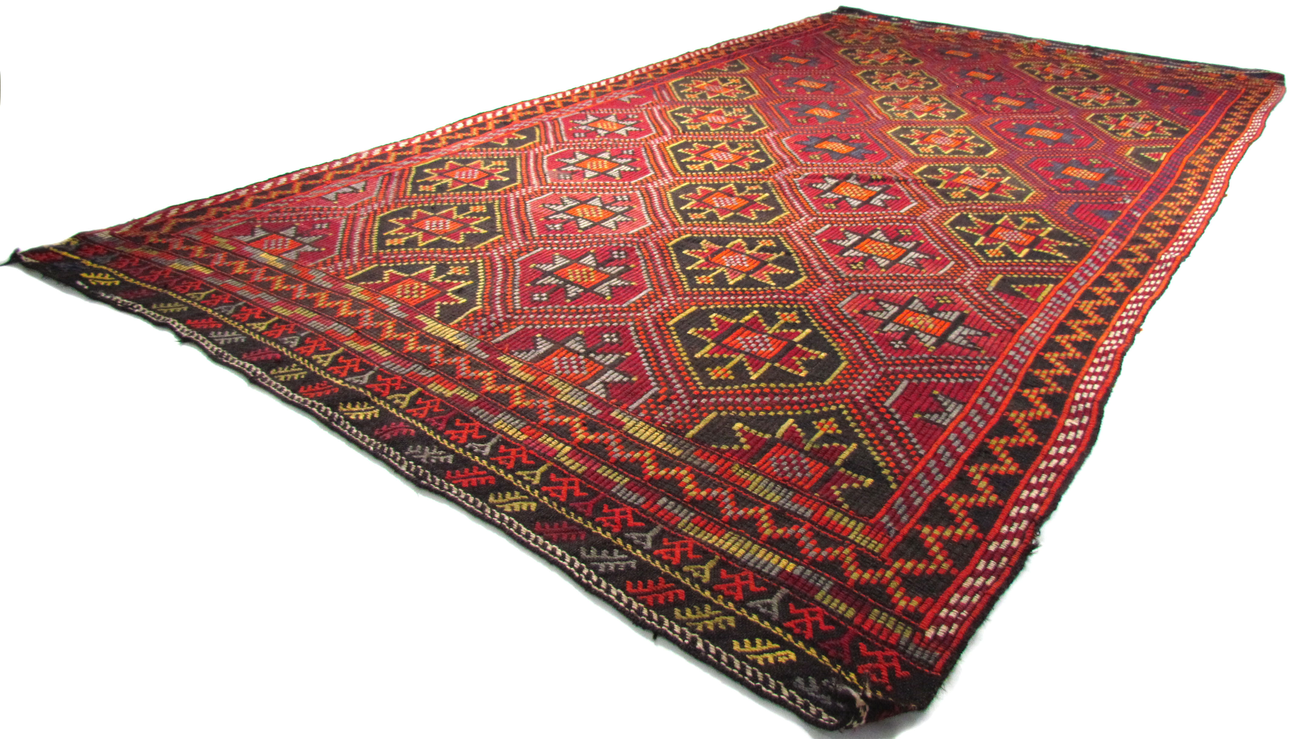 Anatolian handmade kilim rug 294 cm x151 cm