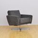 Mid-century velor swivel armchair, 1960s