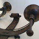 Duo of wrought iron wall lamps by Jean Touret Atelier Marolles
