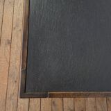 Belgium brutalist oak and stone coffee table