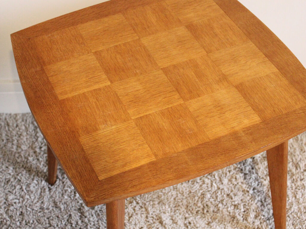 Scandinavian-style vintage wooden coffee table