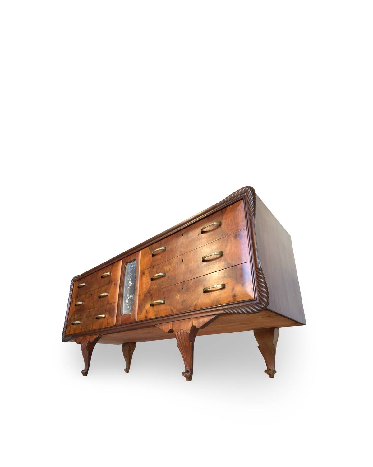 An art deco Italian chest of drawers, Italy 1940s/1950s