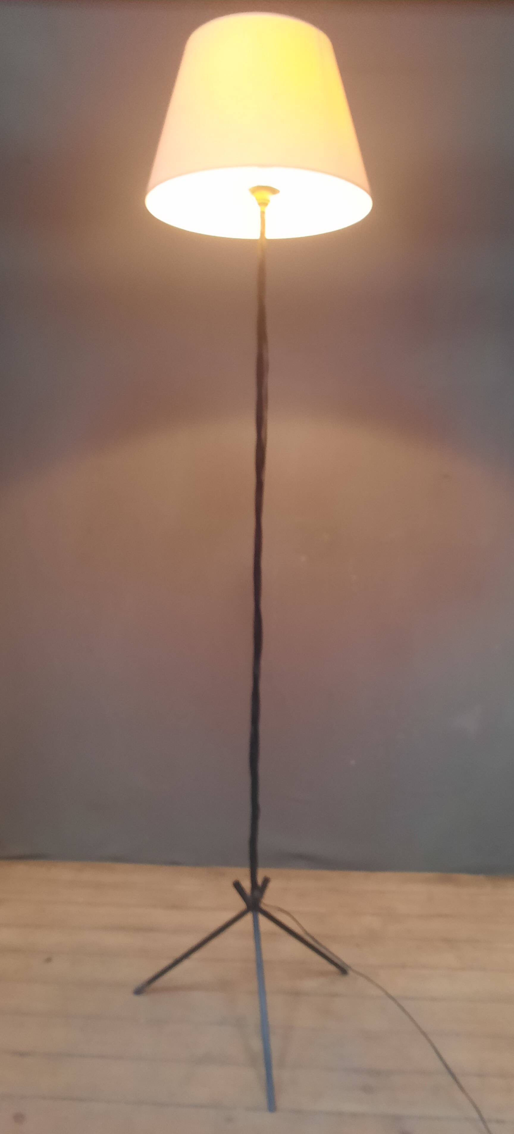 Vintage metal floor lamp