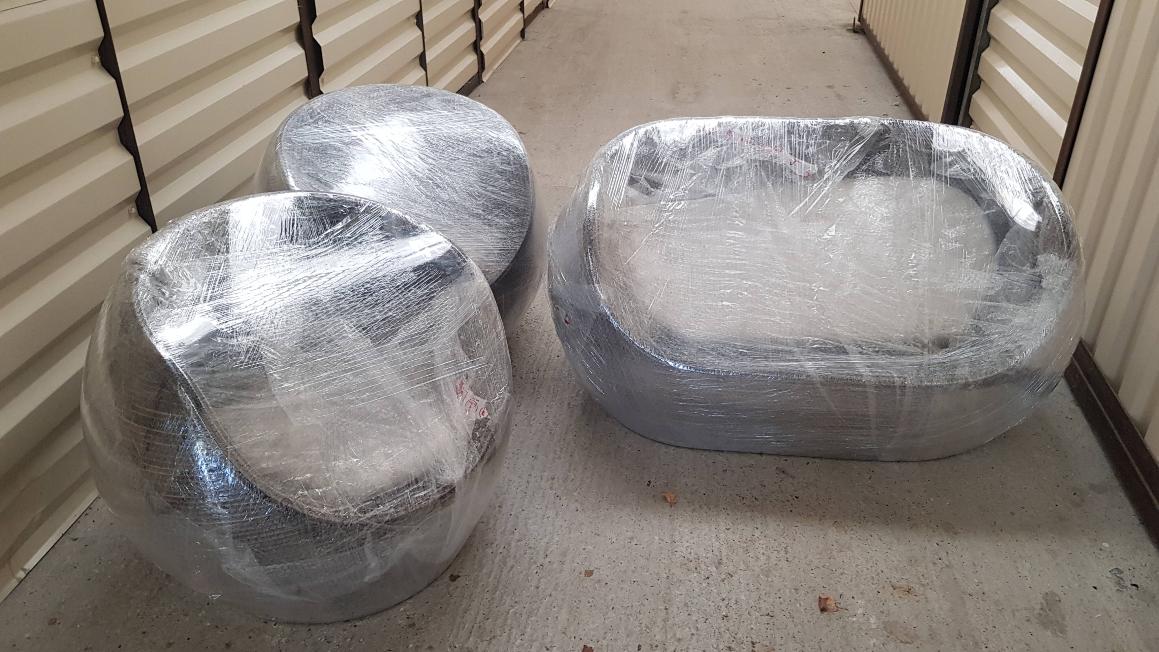 Set canapé sofa et ses 2 chauffeuses en rotin