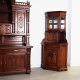 Armoire éclectique en chêne, design allemand, entre-deux-guerres, production : Allemagne