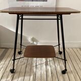 Vintage rolling side table