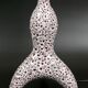 Vallauris vintage granite lamp, enamelled, signed, and globe pop
