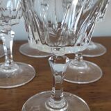 Set of retro vintage stemmed glass