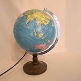 Mappemonde globe terrestre cartes Taride lumineux lampe vintage 1985