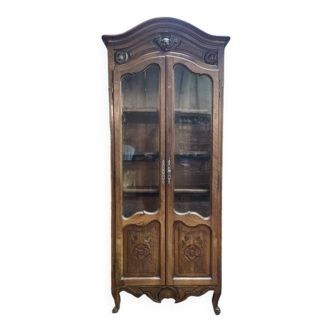 Library - Louis XV display case in walnut 1900